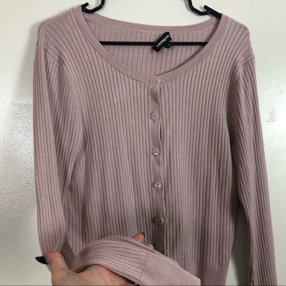 Express Knit Button Up Cardigan - Picture 2 of 5